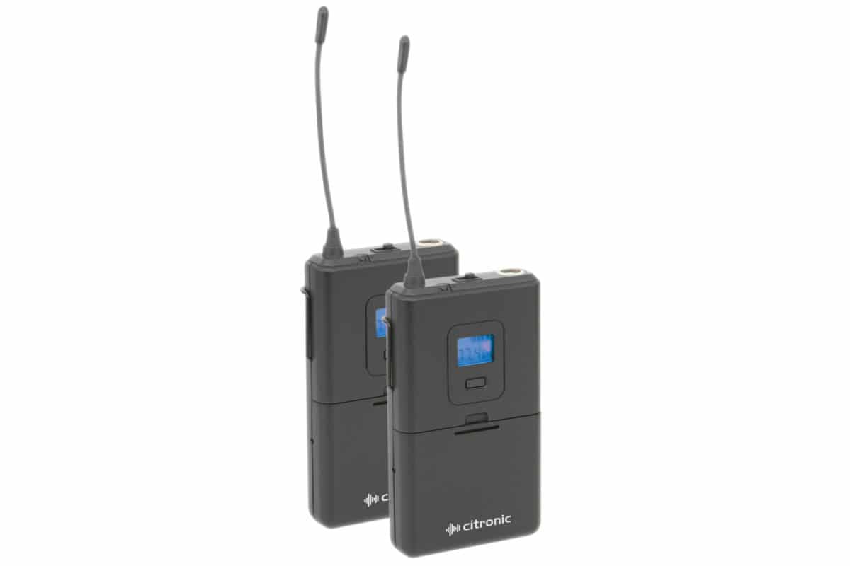 Citronic RU210-N Tuneable Dual UHF Microphone System