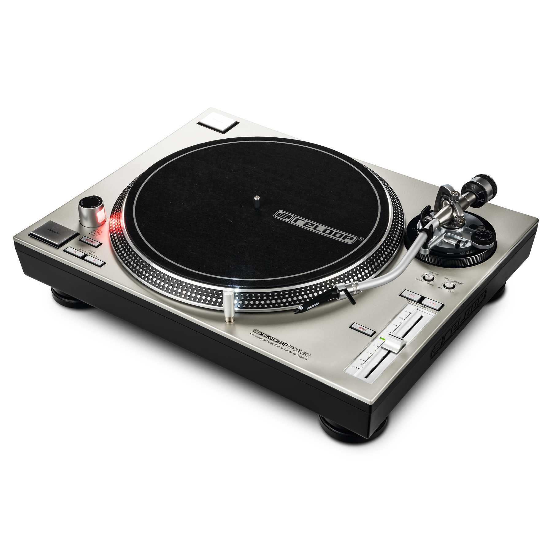 Reloop RP7000MK2 Silver Professional Upper Torque Turntable Syst