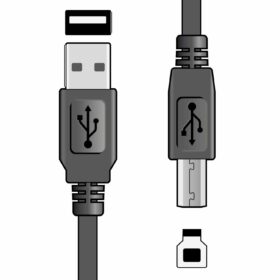 AV:Link USB 2.0 Type A Plug to Type B Plug Lead 1.5m
