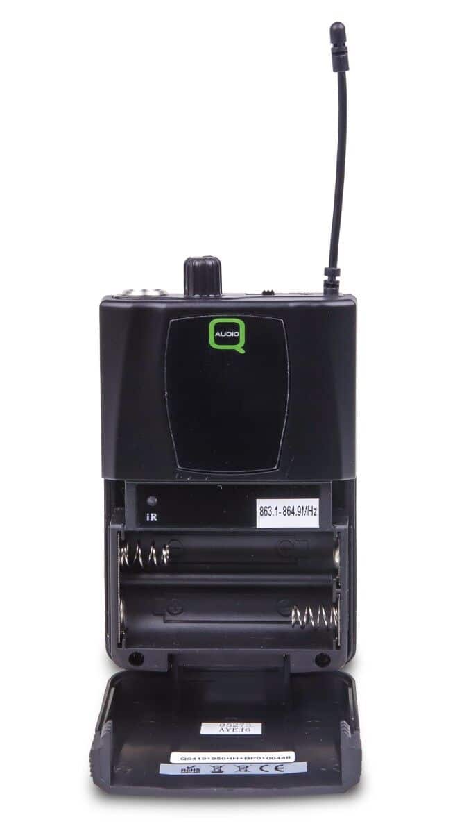 Q-Audio QWM1950HH + BP Dual Wirelesss Microphone System