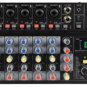Citronic CSD-8 Compact Mixer with BT receiver + DSP Effects