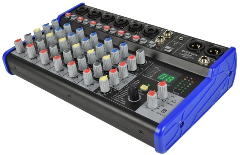 Citronic CSD-8 Compact Mixer with BT receiver + DSP Effects