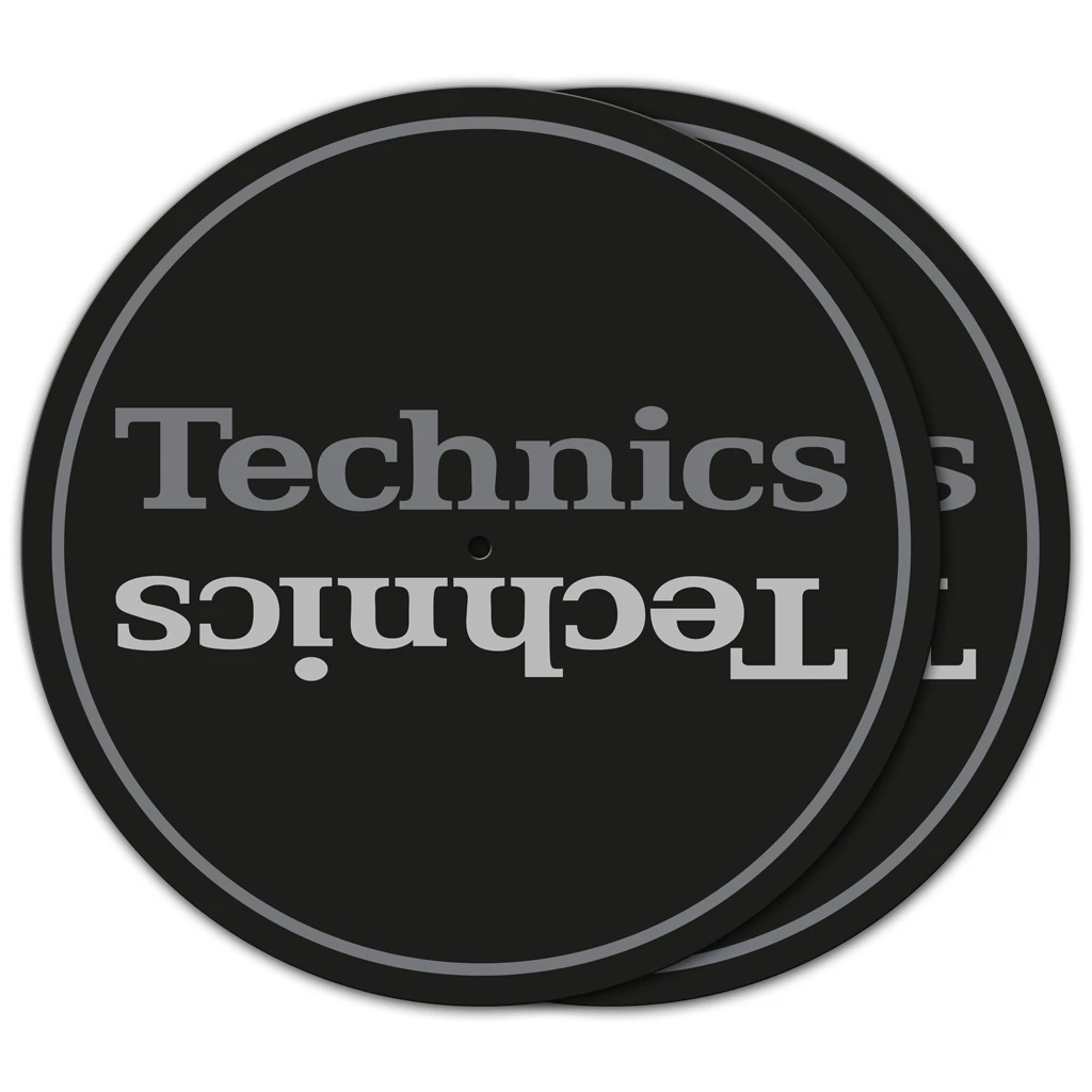 Technics Ltd Edition Slipmats dark grey/pale grey print (pair)